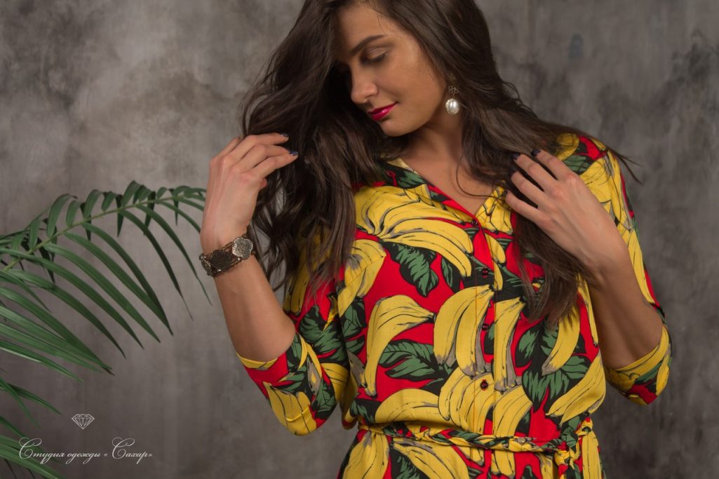 Эквадор платье-рубашка из хлопка 100 %